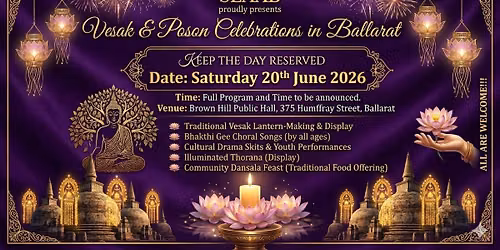 Vesak and Poson Celebraations in Ballarat