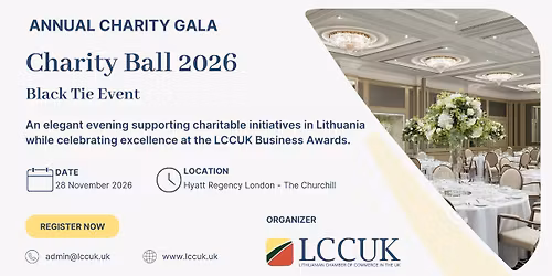 LCCUK Gala Charity Ball & Business Awards 2026