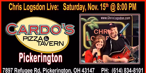 Chris Logsdon Live at Cardo's Pizza in Pickerington