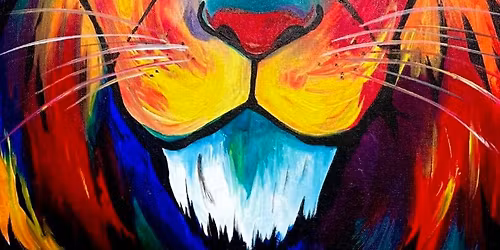 \ud83e\udd81\ud83c\udf08 Technicolor Lion with Party Paint @ Boba Fresh \u2728\ud83c\udfa8