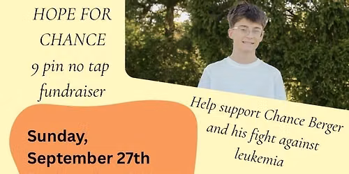 Hope For Chance 9Pin no tap Fundraiser
