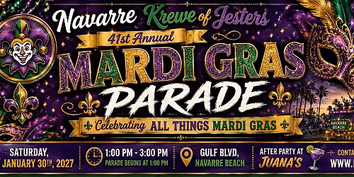 Navarre Krewe of Jesters 41st Annual Mardi Gras Parade