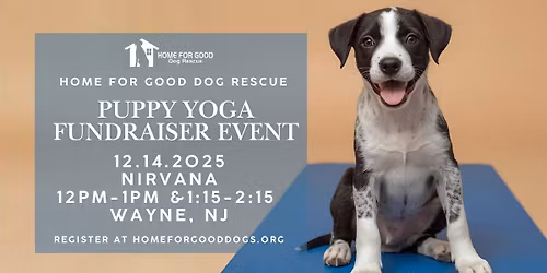PUPPY YOGA FUNDRAISER - at Nirvana Yoga, Wayne
