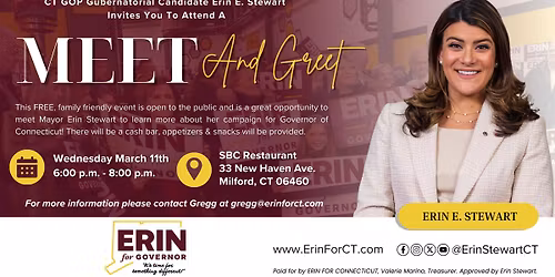 Erin for CT Meet and Greet Milford