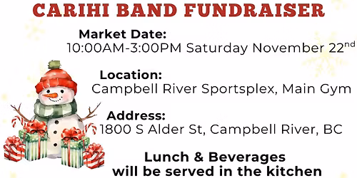 Christmas Market - Carihi Band Fundraiser 