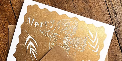 Festive Linoprint Workshop: Create Your Own Christmas Cards