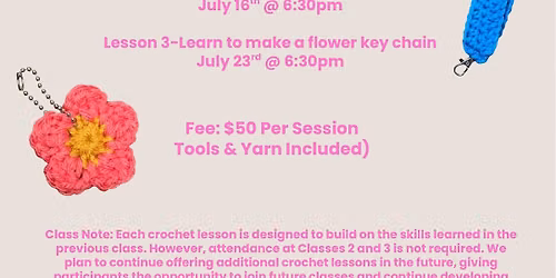 Beginner Crochet Class Lesson Two!