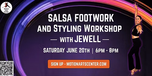 Salsa Styling & Footwork All Levels Workshop with Jewell! — 217 S Claremont St, San Mateo, CA, United States, California CA
