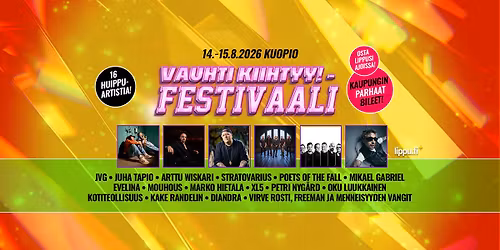 Vauhti Kiihtyy! -Festivaali Kuopio 2026