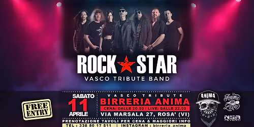 ROCK STAR - Vasco Tribute @ANIMA(Cena + Live)