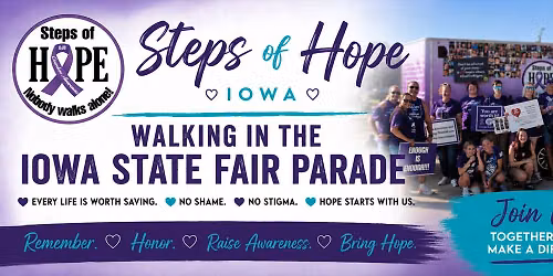 Walk With Steps of Hope Iowa \u2013 Iowa State Fair Parade 2026