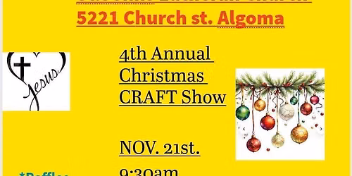 CRAFT SHOW!! St. Johns Lutheran Church (Rankin) Algoma 