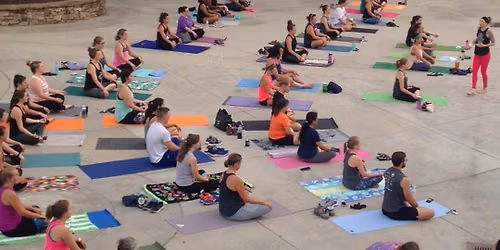 Sunset Yoga in the Park in Downtown Anderson, SC