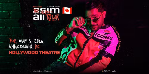 The Asim Ali Tour 2026