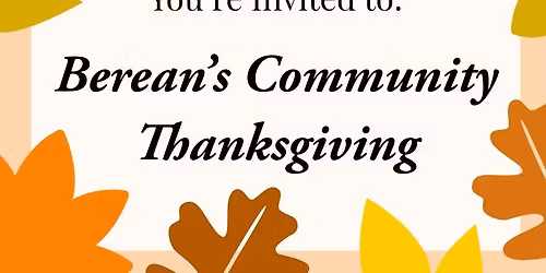 Community Thanksgiving