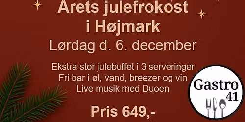 \u00c5rets Julefrokost i H\u00f8jmark 2025