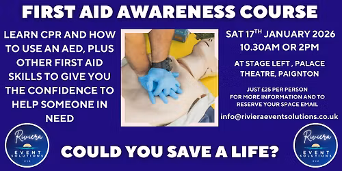 First Aid Awareness Course