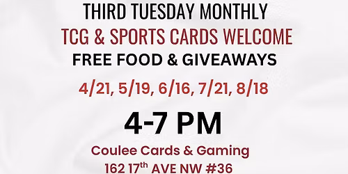 MONTHLY TRADE NIGHT! TCG & SPORTS CARDS