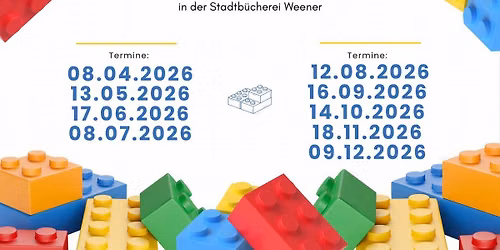 Kreativzeit: Lego-Nachmittag in der Stadtb\u00fccherei Weener