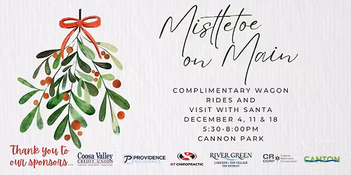 Downtown Canton GA Mistletoe on Main