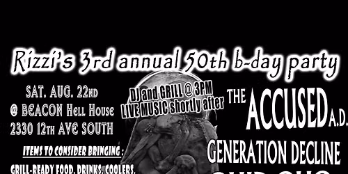 Rizzi's 3rd Annual 50th B-Day Bash