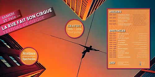 La rue fait son cirque - Festival de cirque gratuit et tout public !