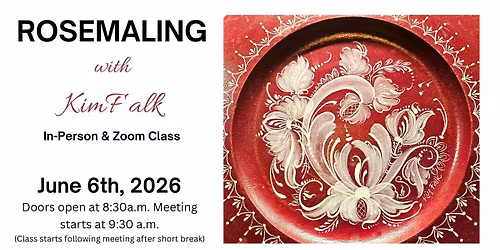 "Rosemaling" with Kim Falk on June 6, 2026