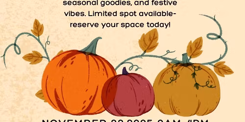 Fall Pop Up Event - Calling all local Vendors
