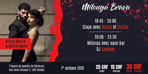 Milonga Brava avec Nicole Mazza & Mat\u00edas Mono