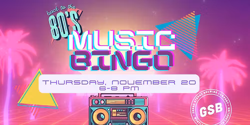 Mixed Tape Madness- 80s Music Bingo