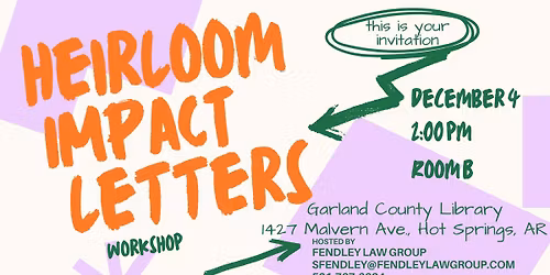 Heirloom Impact Letters Workshop