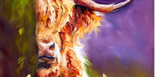 Paint a Half Hidden Highland Cow in Alla Prima Oils with Rosie Smith on Sunday 19th July, 2026 