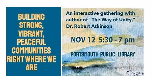 Building Strong, Vibrant, Peaceful Communities Right Where We Are