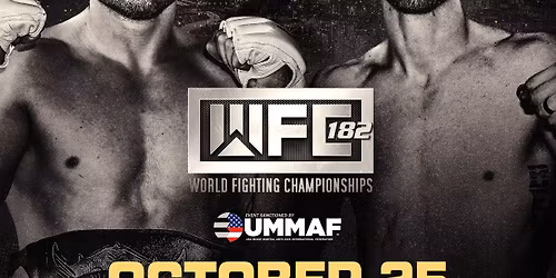 WFC 182 MMA Fights October 25th at Emerald Casino in Tacoma Washington