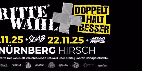 Dritte Wahl - DOPPELT H\u00c4LT BESSER in N\u00dcRNBERG