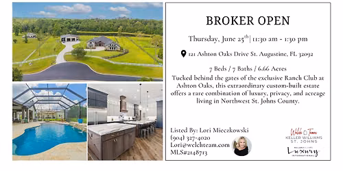 Broker Open in The Gated Ranch Club at Ashton Oaks.