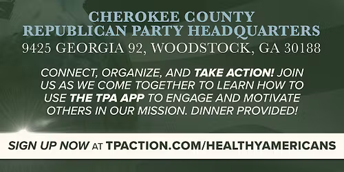 Healthy Americans Dinner & TPA App Training