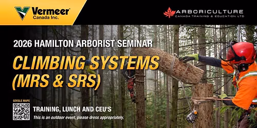 2026 Vermeer Canada (Hamilton) Arborist Seminar