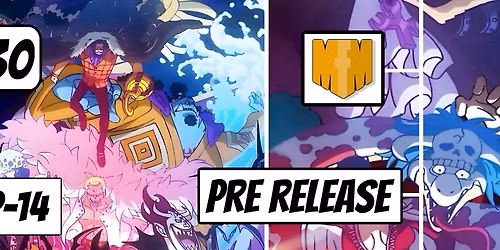 One Piece OP-14 THE AZURE SEA\u2019S SEVEN Pre Release Event