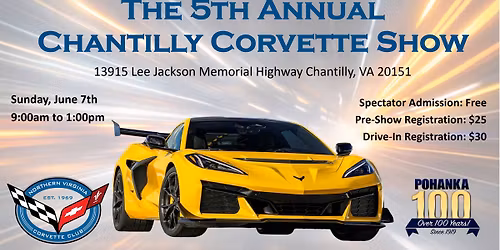 The 5th Annual Chantilly Corvette Show