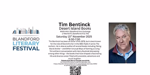Tim Bentinck - Desert Island Books with Harry Bucknall