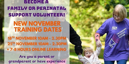 Family & Perinatal Support Volunteer Training (2 days)