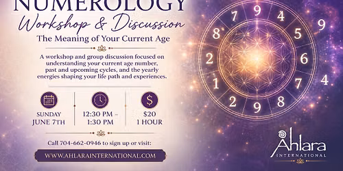 Numerology Workshop & Discussion: The Meaning of Your Current Age