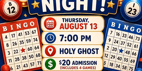 Traditional bingo night!!