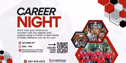 Career Night at Keller Williams Heritage Realty \u2728