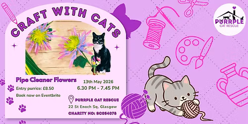 Craft with Cats: Pipe Cleaner Flowers