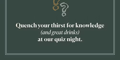 QUIZ NIGHT! Friday MAY 22ND!