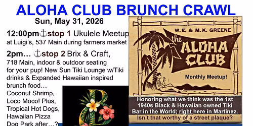 Tiki Brunch at NEW BC Tiki Lounge AFTER Ukulele meetup