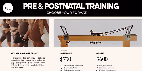 Pre & Postnatal Training