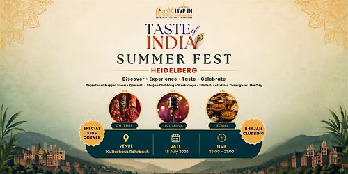 Taste of India \u2013 Summer Fest Heidelberg 2026
